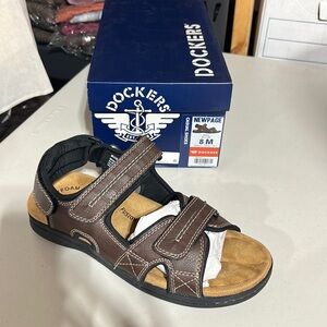 NEW Dockers Men’s Newpage River Sandals Brown NEW NIB